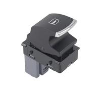 Pulsante Alzacristallo Per Jetta Golf GTI MK5 MK6 Passat B6 CC Seat Leon MK2 1K4959857 5ND959857 5K4959857 Interruttore Alzacristalli Elettrico Rosso Controllo Finestrino(Single Chrome)