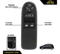 Pulsante Alzavetro Elettrico Anteriore Sinistro Per Citroen C3 II 09-16