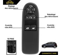 Pulsante Alzavetro Elettrico Anteriore Sinistro Per Citroen C3 II 09-16