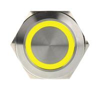 Pulsante antivandalismo 25mm - Silverline - giallo NEW