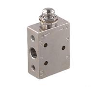 Pulsante Aria Meccanica Push Valve 2 Posizione 3/5 Way Interruttore di Controllo Pneumatico Metallo Ottone Made TAC2 Serie Valvola Manuale Industriale