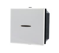 PULSANTE ASSIALE 1P 2M 16A COLORE BIANCO COMPATIBILE BTICINO AXOLUTE