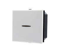 PULSANTE ASSIALE 1P 2M 16A COLORE BIANCO COMPATIBILE BTICINO AXOLUTE