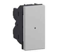 Pulsante assiale Bticino MatixGO 1 modulo grigio JG4084