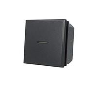 Pulsante Assiale Da 2 Moduli, Compatibile Con Bticino Axolute (Nero)