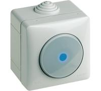Pulsante Assiale Da Parete Retroilluminabile 10A 250Vac Bticino Idrobox 26005