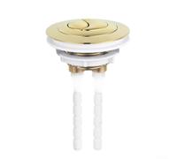 Pulsante attuatore doppio scarico per serbatoi WC con asta da 100 mm, compatibilità con asta in ABS, per uso funzionale a lungo termine (oro)