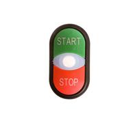 Pulsante attuatore doppio verde/rosso RMQ titanio 216703