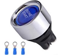 Pulsante Avviamento Auto 12V 50A con LED Impermeabile | Materiale ABS , impermeabile IP67, resistenza fiamma, rosso/blu, lunga durata(Blue)