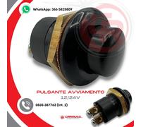 Pulsante Avviamento Nero Universale Auto Moto Trattori Camper Barche 12/24V