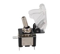 Pulsante basculante ASW07D dal design elegante con una copertura protettiva per il controllo dell'illuminazione del veicolo a 12 V CC (copertura bianca trasparente + LED bianco)