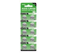 Pulsante batteria per orologio - batteria a cella da 1,5 V | Batteria del pulsante anti-creazione LR1130 | 10 volte cella di orologio portatile, forniture per dispositivi elettronici per calcolatori,