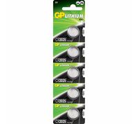 Pulsante batterie al litio GP 5 x CR2025 3V prestazioni e durata più elevate