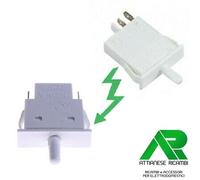 PULSANTE BIANCO 2 CONTATTI LUCE FRIGORIFERO ARISTON INDESIT ORIGINALE C00269274