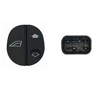 Per Ford Fusion 08.2002> Pulsante Alzacristallo Porta Ant Dx Con Logo 6pin