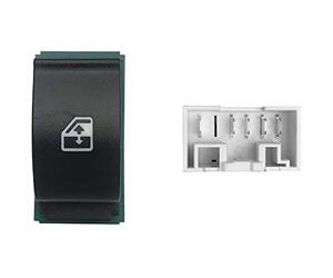 PULSANTE BLOCCO INTERRUTTORE ALZACRISTALLI SINISTRO 5 PIN VERDE NERO
