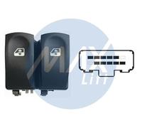 PULSANTE BLOCCO INTERRUTTORI ALZACRISTALLI ANTERIORI PER PORTA SINISTRA 10 PIN COLORE GRIGIO