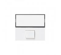 Pulsante portanome 2 moduli illuminabile per serie Ave Banquise Sistema 45 45B88