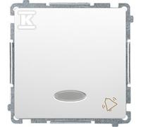 Pulsante campanello illuminato BMD1L.01/11 Basic bianco