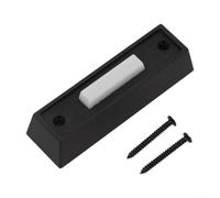 Pulsante Campanello Illuminato LED Cablato Nero | Luce integrata , bassa per luminosità, visitatori notturni, installazione cablata, design nero elegante