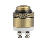 Pulsante campanello in ottone design elegante con contatti argento e grado IP40
