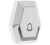 Pulsante campanello senza fili, funzionamento a batteria IP55 interno, esterno, pulsante di ricambio aggiuntivo per campanello senza fili Pilota Porta