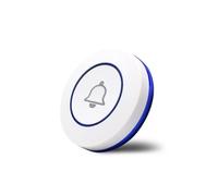 Pulsante campanello wireless 433 MHz | For il sistema di allarme di sicurezza domestica(WHITE)