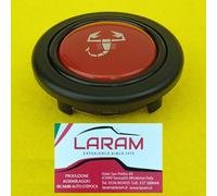 Pulsante clacson Abarth base rossa per volanti sportivi universali