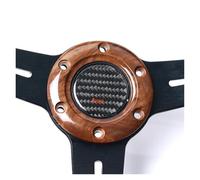 Pulsante Clacson Modello Universale Per Auto Corsa Volante Sportivo Pulsante Clacson Parti Interne Per Auto Volante dell'auto(Bordo marrone stile B)