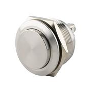 Seki Pulsante campanello a pressione Ø 25 mm in acciaio inox – testa sporgente, attacco a vite