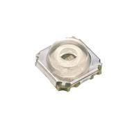 Pulsante con interruttore a sfioramento 10x10MM, pulsante piccolo con interruttore a pedale in rame 10 * 10 con luce gialla