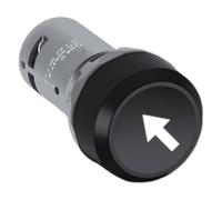 Pulsante con logo CP9-1036 auto-reset normalmente aperto nero