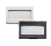 PULSANTE CON PORTANOME 'SYSTEM' 3 Moduli, 1P NA 250V - Nero