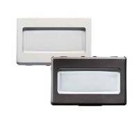 Pulsante con Portanome System 3 Moduli Gewiss 1P Na 250V Nero