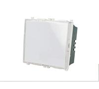 Pulsante Con Targa Porta Nome 2M Per Campanello Bianco Compatibile Vimar Plana