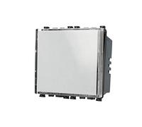 Pulsante Con Targa Portanome 2M Nero Per Campanello Compatibile con Vimar Arke