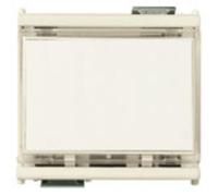 PULSANTE TARGHETTA PORTANOME 2 MODULI ILLUMINABILE 08420 VIMAR SERIE 8000