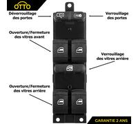 Pulsante Controllo Alzacristallo Compatibile Seat Leon Toledo Golf Bora 4 B5