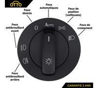 Pulsante Controllo Interruttore di Flusso Fari per VW 1K0941431 1K0941431A