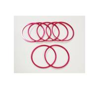 Pulsante Controllo HVAC Per Benz Classe C C180L Per GLC GLA200 Per CLA Anello Decorativo Per Presa D'aria Condizionata(Air outlet knob red)
