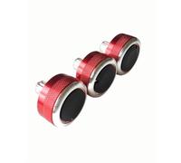 Pulsante Controllo HVAC Per La Classica Per Focus Mondeo, Interruttore Della Manopola Del Climatizzatore Manuale Lega di Alluminio(Classic red)
