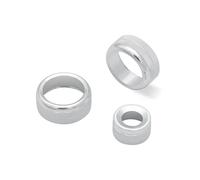 Pulsante Controllo HVAC Per X1 F48 2016 2017 2018 2019 2020 2021 2022 Manopola Del Climatizzatore Automatico Pulsante Di Controllo Audio Cerchio Lega di Alluminio(Silver)