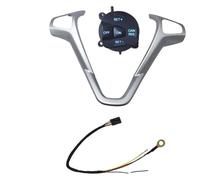 Pulsante Controllo Volante Per Fiesta MK7 MK8 ST Per Ecosport 2013 Interruttore Multifunzione Per Controllo Velocità Crociera Pannello Copertura Telaio Volante(One set button)