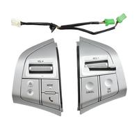 Pulsante Controllo Volante Per Isuzu Per D-Max 2015-2018 Per DMAX Volume Audio Volante Multifunzione Musica Media Telefono Interruttori Controllo(Sliver-1Set)