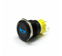 Pulsante Corno momentaneo 16 mm 12V Interruttore metallo Auto LED Impermeabile