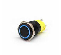 Pulsante Corno momentaneo 16 mm 12V Interruttore metallo Auto LED Impermeabile