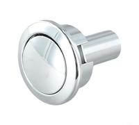 Pulsante cromato per sciacquone Siamp & Storm 33A, attacco bidet in plastica ABS con diametro 48 mm/58 mm e copertura di supporto (A)