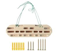 Pulsante da arrampicata | Supporto per porta in legno per hangboard - Prese da arrampicata durevoli, tavola da arrampicata portatile per rafforzare la forza di base, pratica delle sospensioni