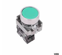 Pulsante da pannello 10A 600V verde - 4 pezzi