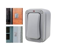 Pulsante da parete impermeabile ripristinabile da parete, con luce, pulsante